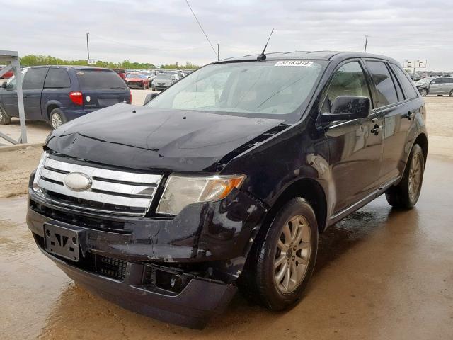 2FMDK38C49BA68031 - 2009 FORD EDGE SEL BLACK photo 2