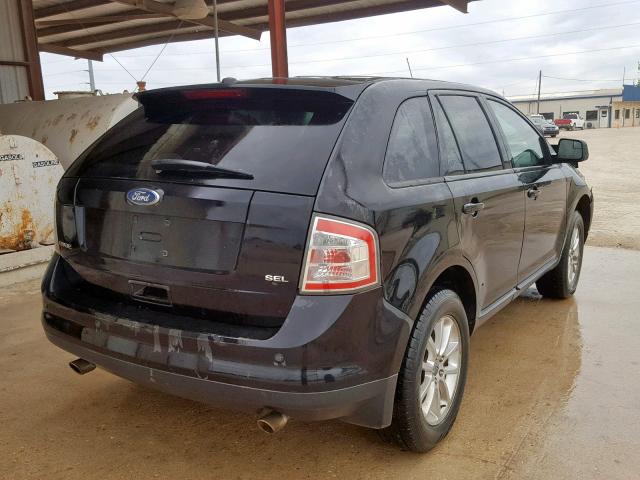 2FMDK38C49BA68031 - 2009 FORD EDGE SEL BLACK photo 4