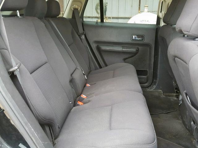 2FMDK38C49BA68031 - 2009 FORD EDGE SEL BLACK photo 6