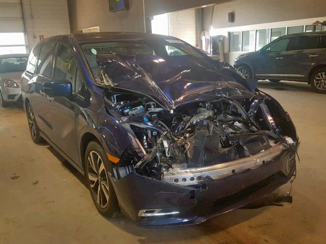 5FNRL6H95KB035996 - 2019 HONDA ODYSSEY EL BLUE photo 1