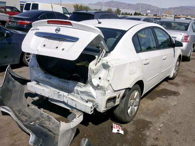 3N1AB6AP1CL743919 - 2012 NISSAN SENTRA 2.0 WHITE photo 4