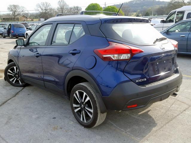 3N1CP5CU1KL478263 - 2019 NISSAN KICKS S BLUE photo 3