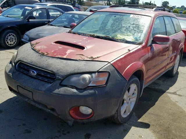 4S4BP67CX54355700 - 2005 SUBARU LEGACY OUT MAROON photo 2