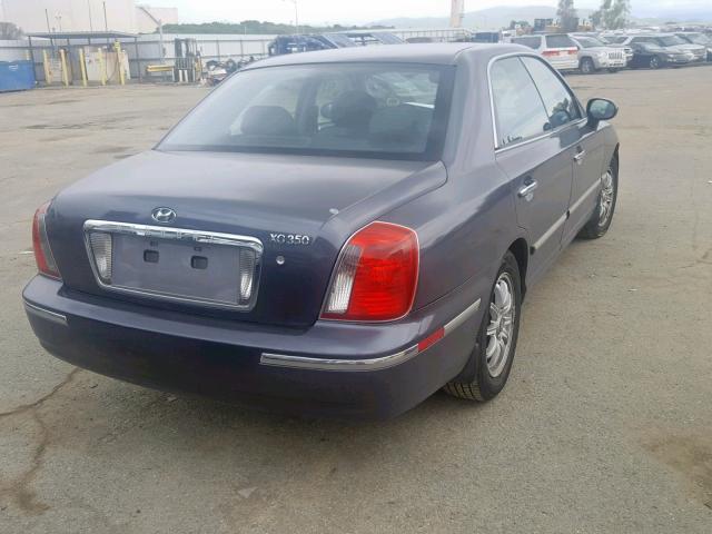 KMHFU45E84A356346 - 2004 HYUNDAI XG 350 SILVER photo 4