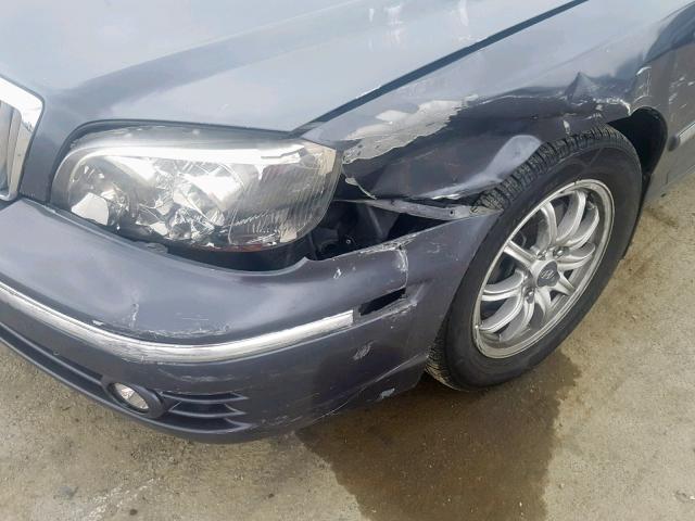 KMHFU45E84A356346 - 2004 HYUNDAI XG 350 SILVER photo 9