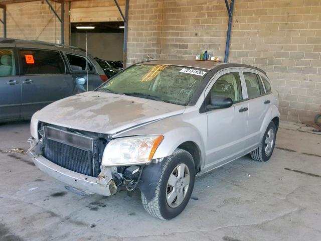 1B3HB28C27D218341 - 2007 DODGE CALIBER SILVER photo 2