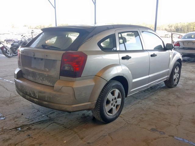 1B3HB28C27D218341 - 2007 DODGE CALIBER SILVER photo 4