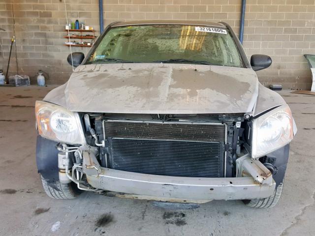 1B3HB28C27D218341 - 2007 DODGE CALIBER SILVER photo 9