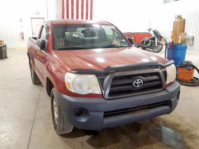 5TENX22N77Z404624 - 2007 TOYOTA TACOMA MAROON photo 1