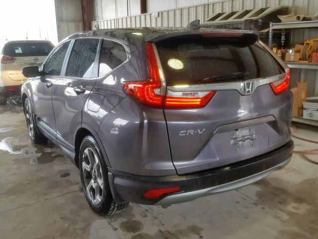 7FARW1H85HE030022 - 2017 HONDA CR-V EXL CHARCOAL photo 3