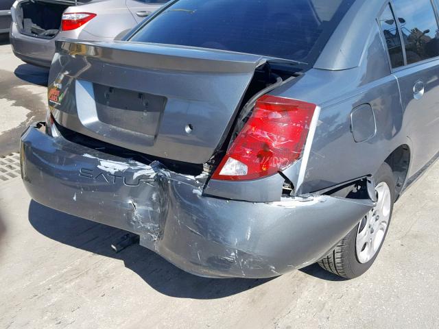 1G8AJ52F54Z211061 - 2004 SATURN ION LEVEL GRAY photo 9