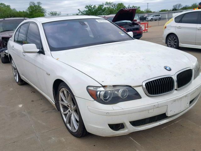 WBAHL83517DT09234 - 2007 BMW 750 WHITE photo 1