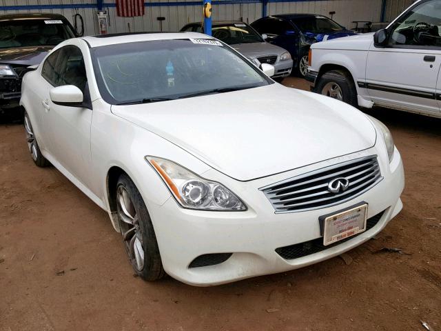 JNKCV64E68M116281 - 2008 INFINITI G37 BASE WHITE photo 1