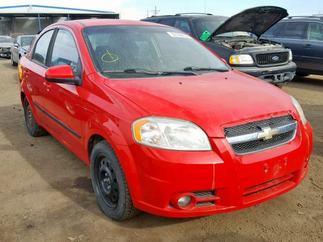 KL1TG5DEXAB044757 - 2010 CHEVROLET AVEO LT RED photo 1