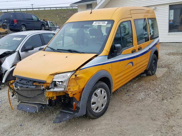 NM0KS9CN2CT097880 - 2012 FORD TRANSIT CO YELLOW photo 2