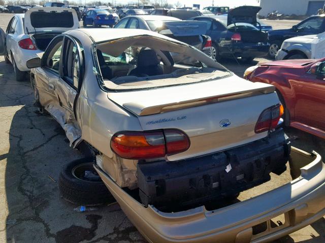 1G1NE52JX3M622265 - 2003 CHEVROLET MALIBU LS GOLD photo 3