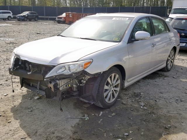 4T1BK3DB5BU390827 - 2011 TOYOTA AVALON BAS SILVER photo 2