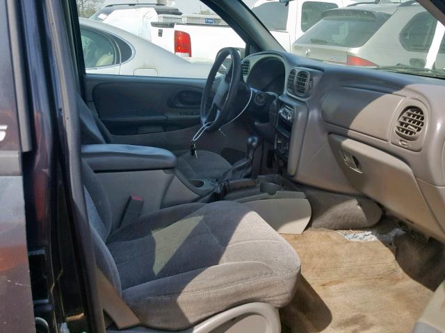 1GNET16S346203437 - 2004 CHEVROLET TRAILBLAZE GRAY photo 5