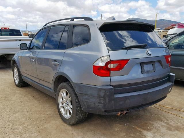 WBXPA73464WB27699 - 2004 BMW X3 2.5I GRAY photo 3