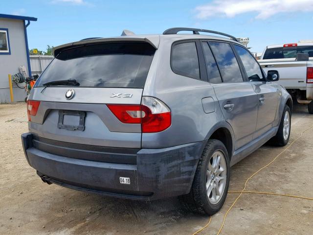 WBXPA73464WB27699 - 2004 BMW X3 2.5I GRAY photo 4