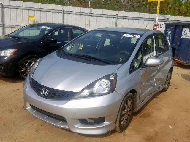 JHMGE8H5XCC029733 - 2012 HONDA FIT SPORT SILVER photo 2