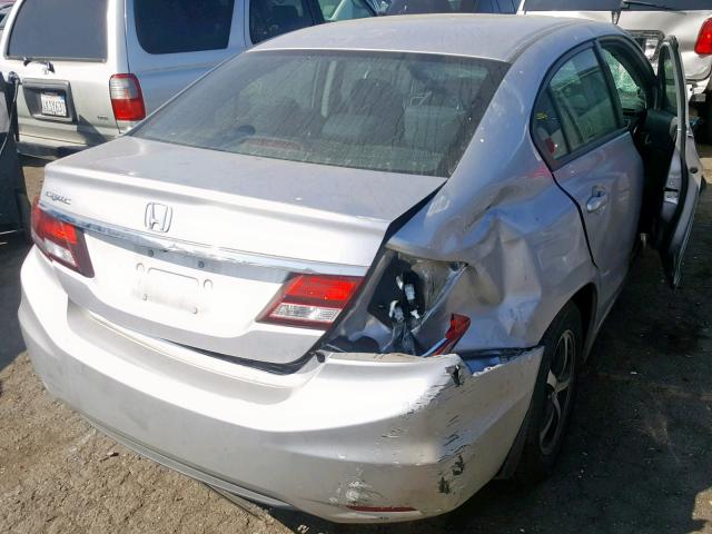 19XFB2F79FE287682 - 2015 HONDA CIVIC SE SILVER photo 4