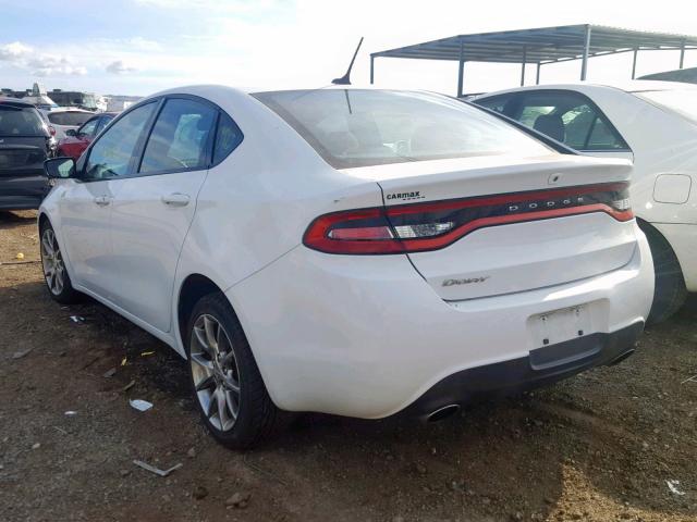 1C3CDFBBXFD253707 - 2015 DODGE DART SXT WHITE photo 3