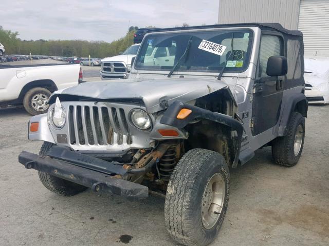 1J4FA39S83P341200 - 2003 JEEP WRANGLER C SILVER photo 1