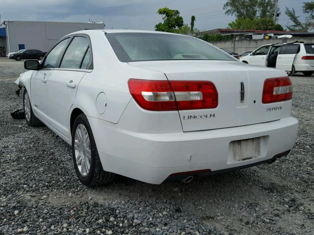 3LNHM26116R635333 - 2006 LINCOLN ZEPHYR WHITE photo 3