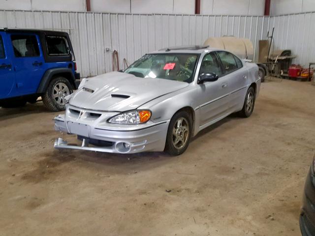 1G2NV52E44C166656 - 2004 PONTIAC GRAND AM G GRAY photo 2