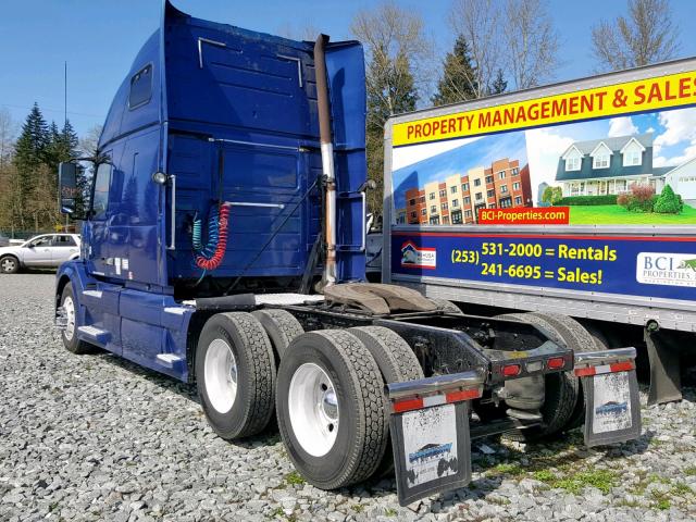 4V4NC9EJ89N271363 - 2009 VOLVO VN VNL BLUE photo 3