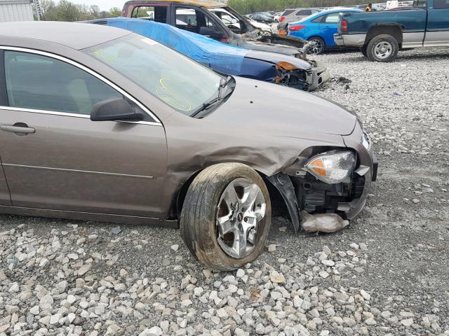 1G1ZB5E1XBF271916 - 2011 CHEVROLET MALIBU LS GOLD photo 9