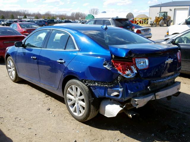 1G11H5SA1DU134717 - 2013 CHEVROLET MALIBU LTZ BLUE photo 3