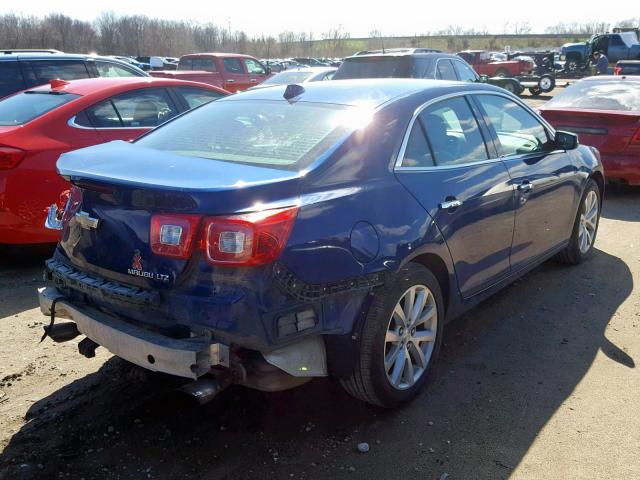 1G11H5SA1DU134717 - 2013 CHEVROLET MALIBU LTZ BLUE photo 4