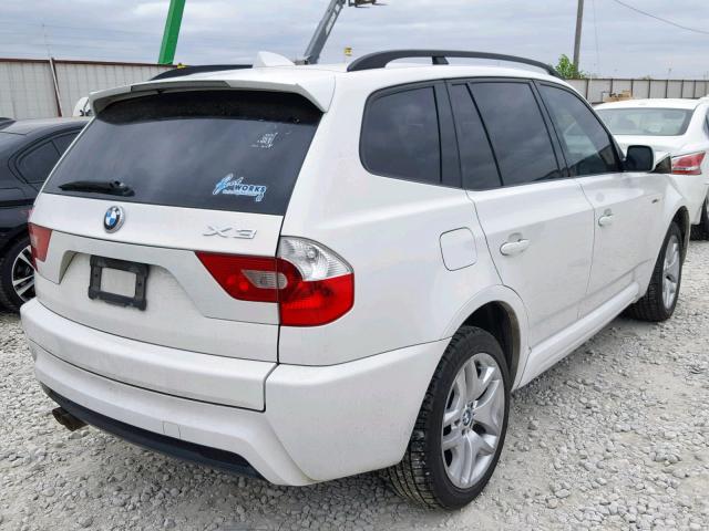 WBXPA93466WG88693 - 2006 BMW X3 3.0I WHITE photo 4