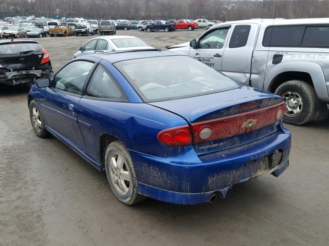 1G1JH12F147158230 - 2004 CHEVROLET CAVALIER L BLUE photo 3