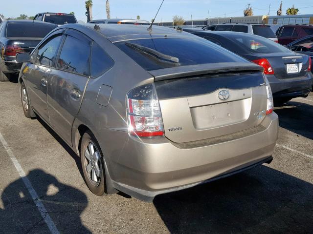 JTDKB20U453034241 - 2005 TOYOTA PRIUS BEIGE photo 3