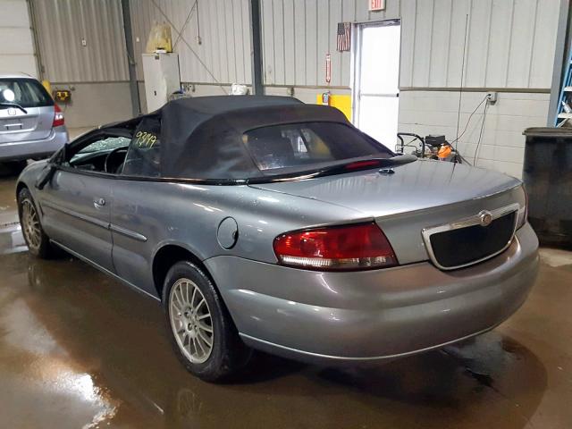 1C3EL55R46N189298 - 2006 CHRYSLER SEBRING TO GRAY photo 3