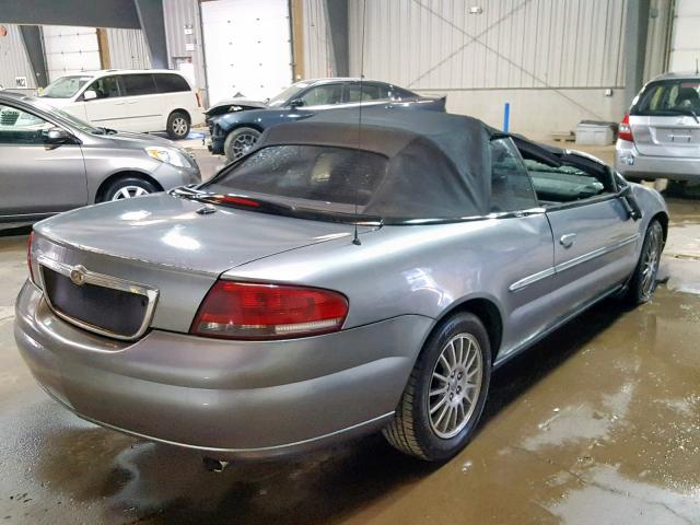 1C3EL55R46N189298 - 2006 CHRYSLER SEBRING TO GRAY photo 4