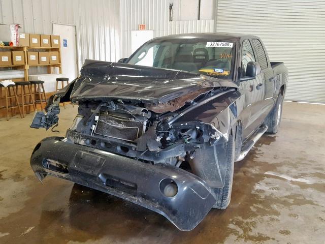 1D7HE48N46S612345 - 2006 DODGE DAKOTA QUA BLACK photo 2