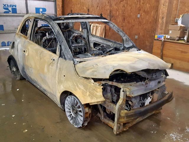 3C3CFFERXCT254557 - 2012 FIAT 500 LOUNGE BURN photo 1