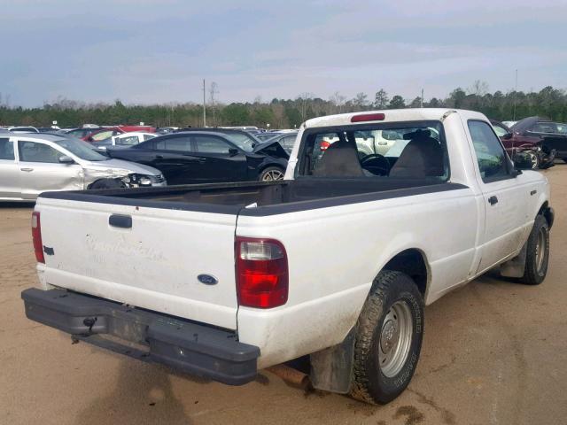 1FTYR10U21TA48908 - 2001 FORD RANGER WHITE photo 4