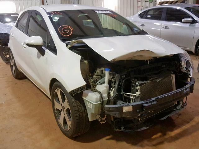 KNADN5A39C6016589 - 2012 KIA RIO EX WHITE photo 1