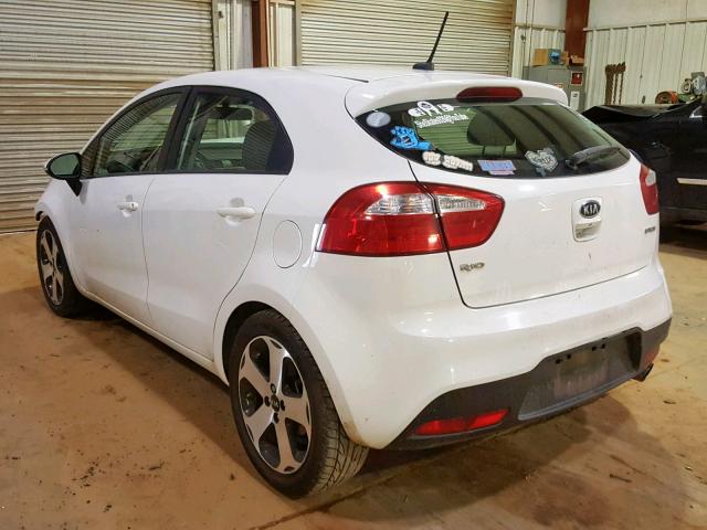 KNADN5A39C6016589 - 2012 KIA RIO EX WHITE photo 3