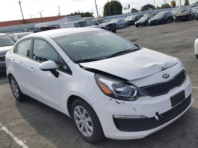 KNADM4A39H6045580 - 2017 KIA RIO LX WHITE photo 1