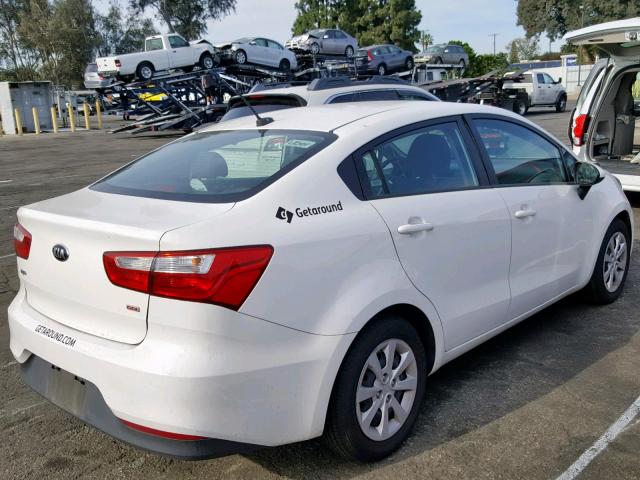 KNADM4A39H6045580 - 2017 KIA RIO LX WHITE photo 4