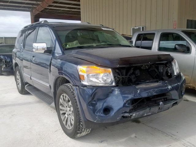 5N1BA0NE7FN603058 - 2015 NISSAN ARMADA PLA BLUE photo 1