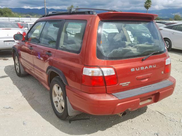 JF1SF65601H728353 - 2001 SUBARU FORESTER S RED photo 3