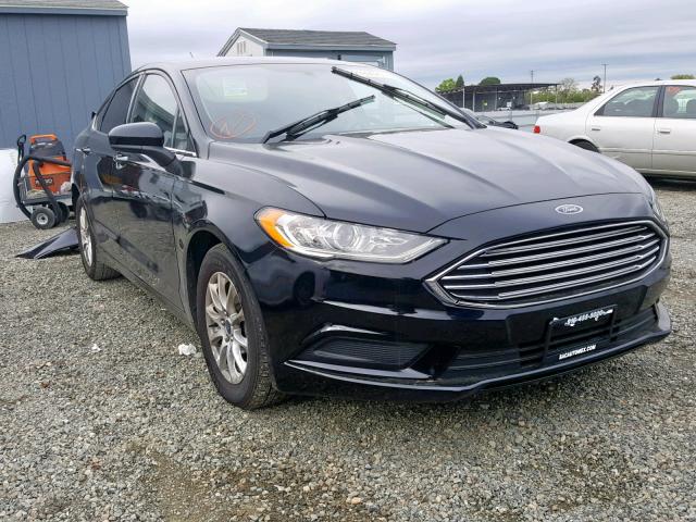 3FA6P0G76HR215960 - 2017 FORD FUSION S BLACK photo 1