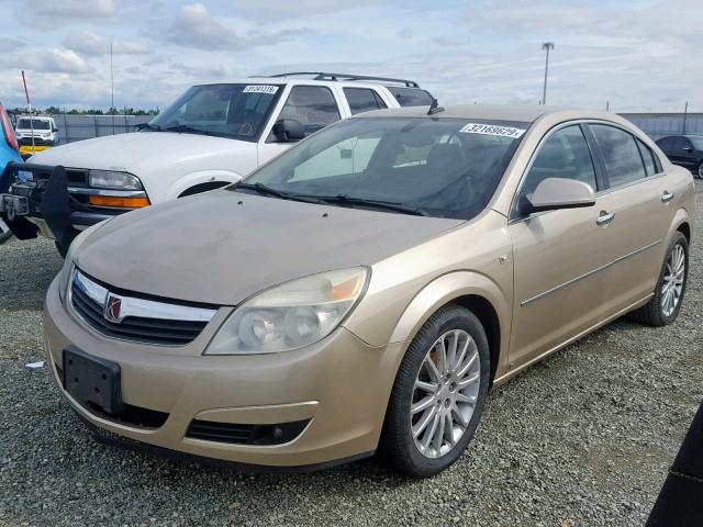 1G8ZV57728F156956 - 2008 SATURN AURA XR GOLD photo 2